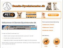 Tablet Screenshot of danske-dyreinternater.dk